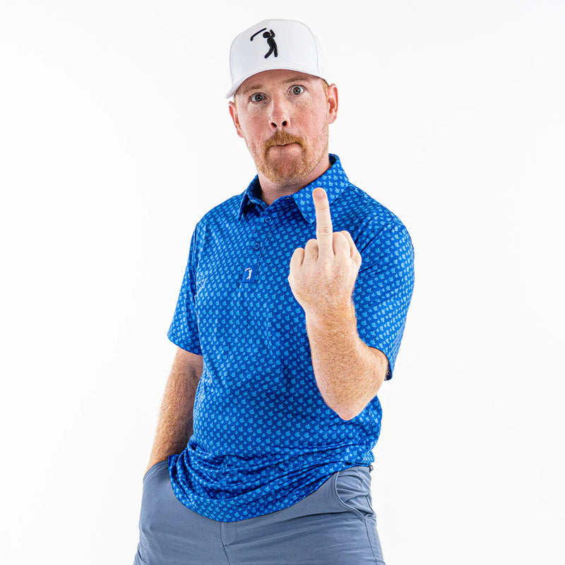 Birdie Finger Polo - Blue Jay