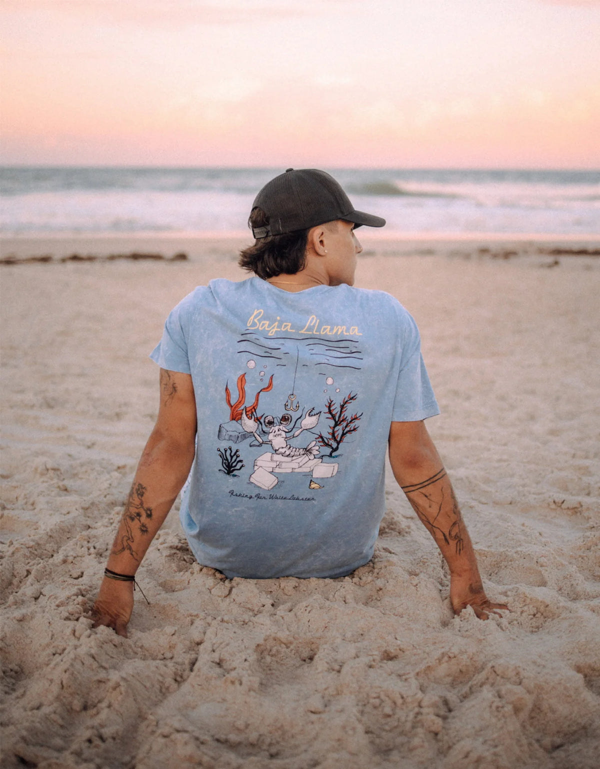 White Lobster - Acid Wash Primo Tee
