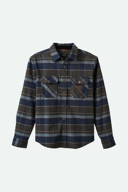 Bowery Stretch Water Resistant L/S Flannel-Navy-Brixton