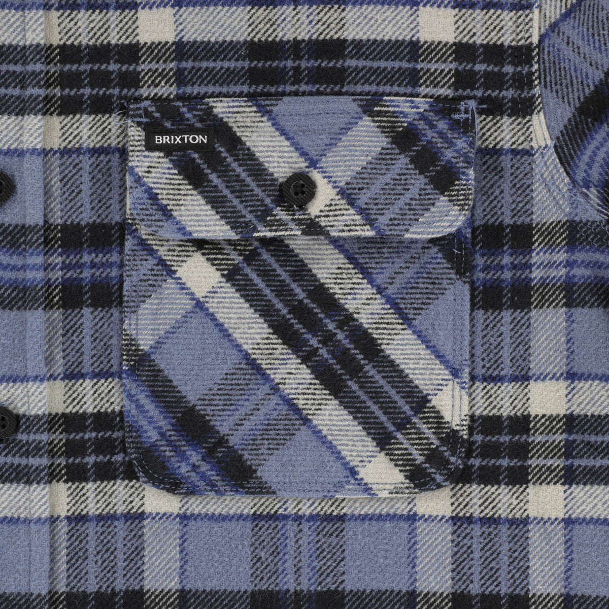 Bowery Heavyweight Flannel - Mineral Blue - Brixton