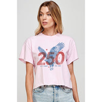 250 ANNIVERSARY GRAPHIC CROP TOP