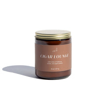 Cigar Lounge | Men's Collection 8oz Soy Candle Amber Jar