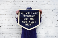 All Y'all Are Welcome Camp Flag • Tate Farms x Oxford Pennant