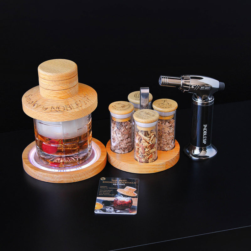 Cocktail Smoker Kit with Stand "Smoky Pro" Whiskey Bar Gift