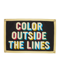 Color Outside the Lines Camp Flag - Oxford Pennant