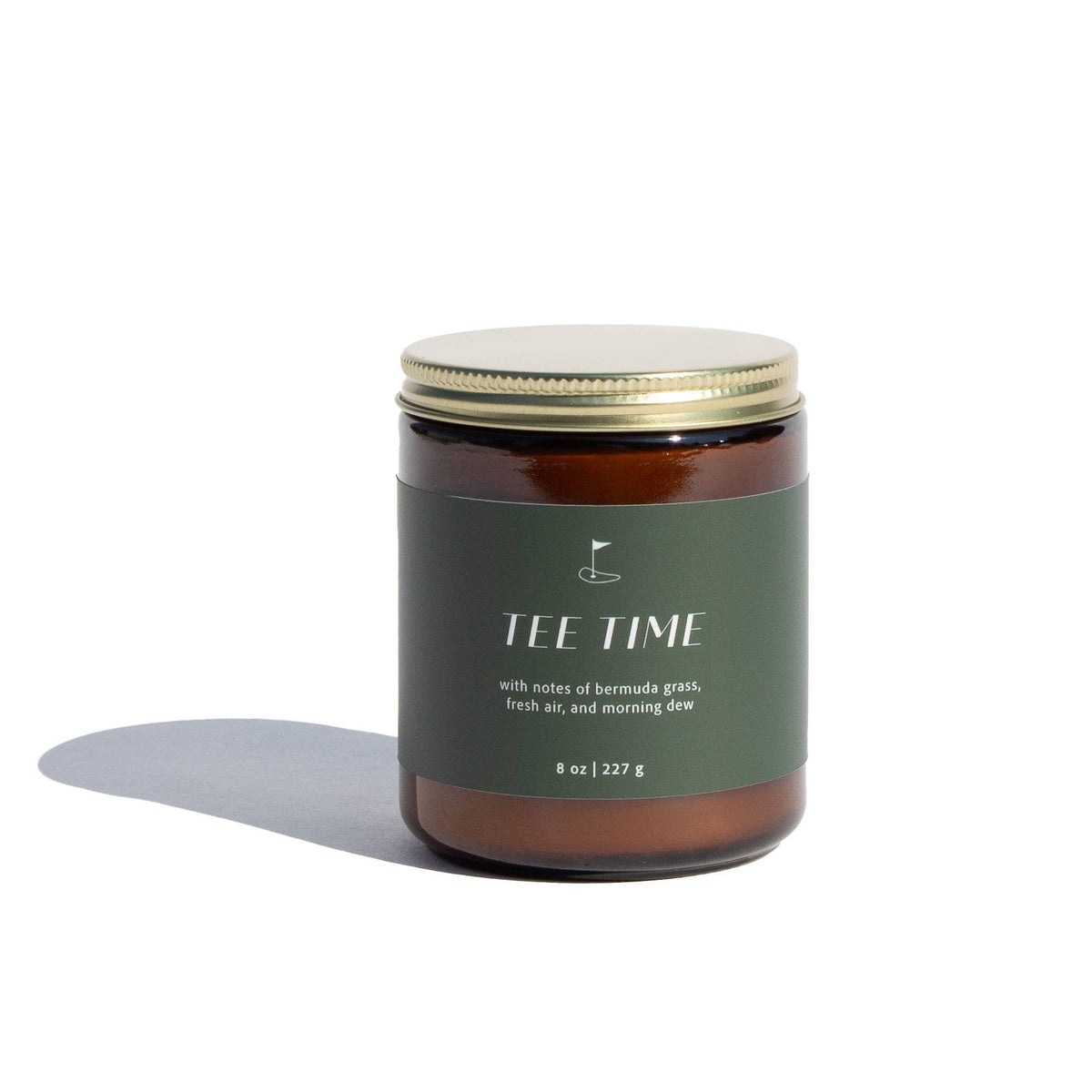 Tee Time | Men's Collection 8oz Soy Candle Amber Jar