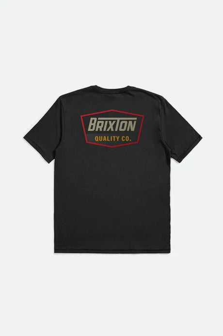 Regal S/S Standard Tee-Black/Sand- Brixton