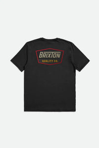 Regal S/S Standard Tee-Black/Sand- Brixton