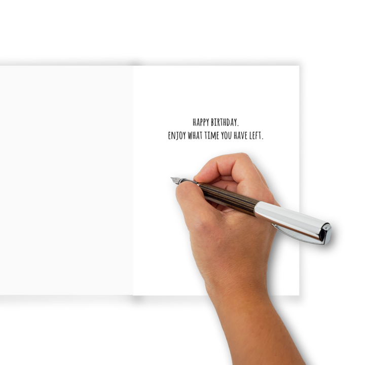 You're Nearly There Grim Reaper Birthday Card