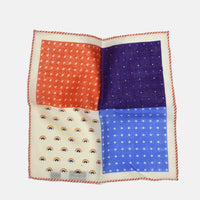 Orange Hem 4 Sided Pocket Square - Curated Basics