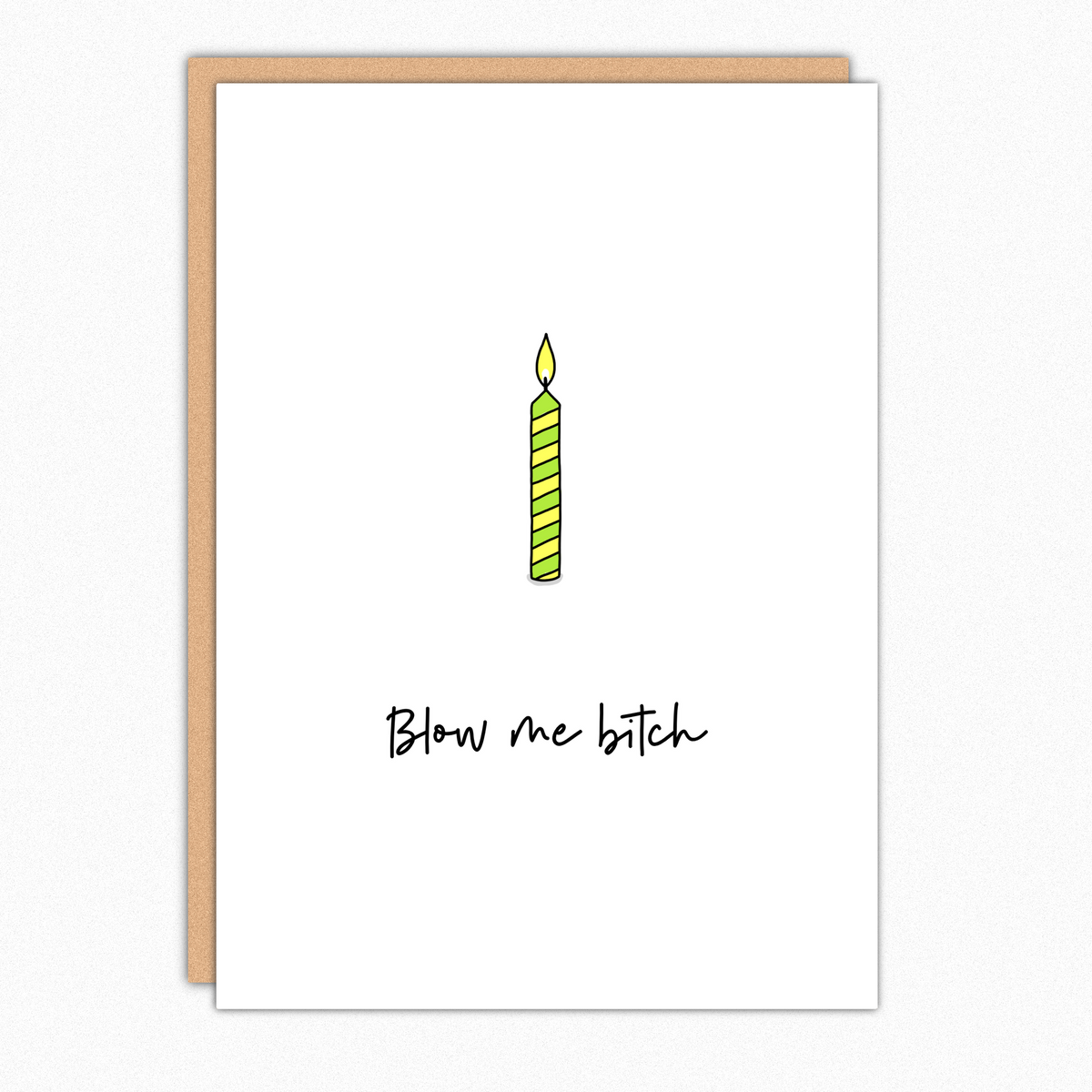 Funny Birthday Card Naughty Blow Me Bitch IN208