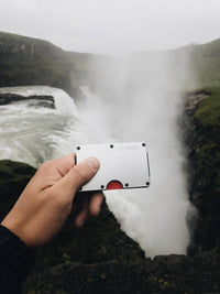 Grid Wallet // Silver Aluminum