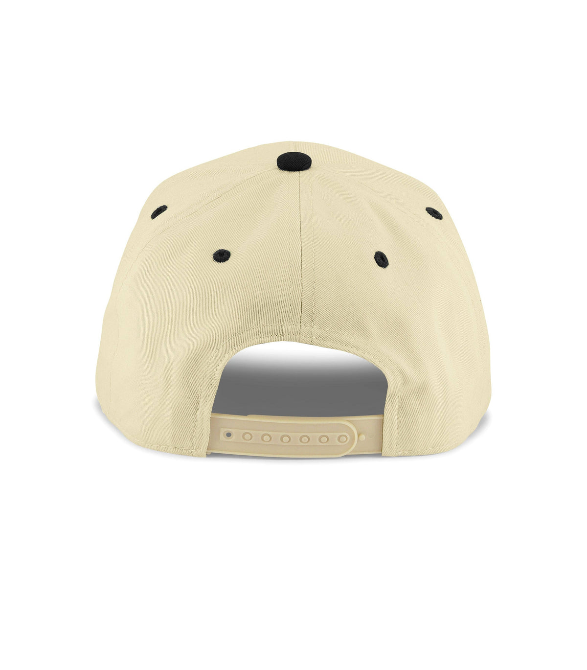 Dad 3D Puff Snapback - Cream Black 5-Panel