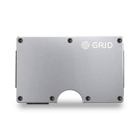 Grid Wallet // Silver Aluminum