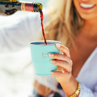 Wine Tumbler  - Paradise Blue  - 10 oz