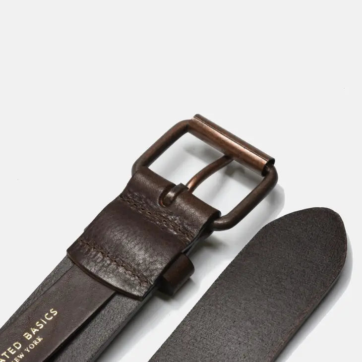 Leather Belt Dark Brown- Curated Basics