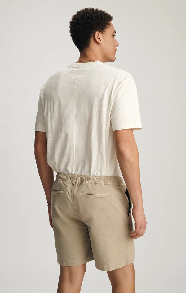 Textured Shorts-Feather Gray