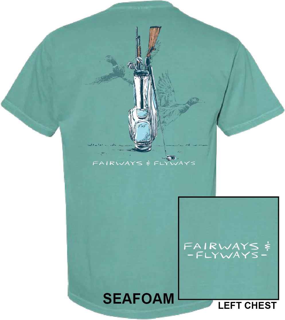 Golf Bag Seafoam T-Shirt - Riverbed Threads