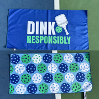 Dink Responsibly Double-Sided Microfiber Towel - Born to Rally