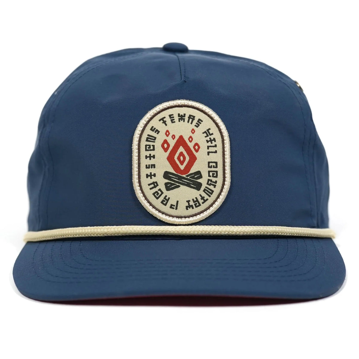 Fractal Fire -Guadalupe Snapback Blue
