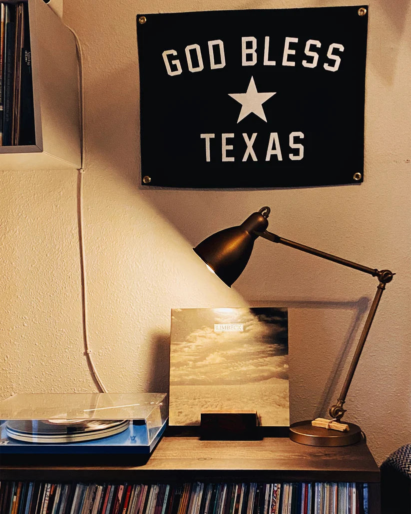 God Bless Texas Camp Flag - Oxford Pennant