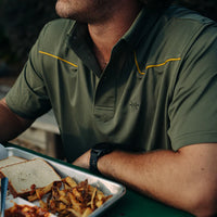 Lariat Western Polo - Agave Green - TS