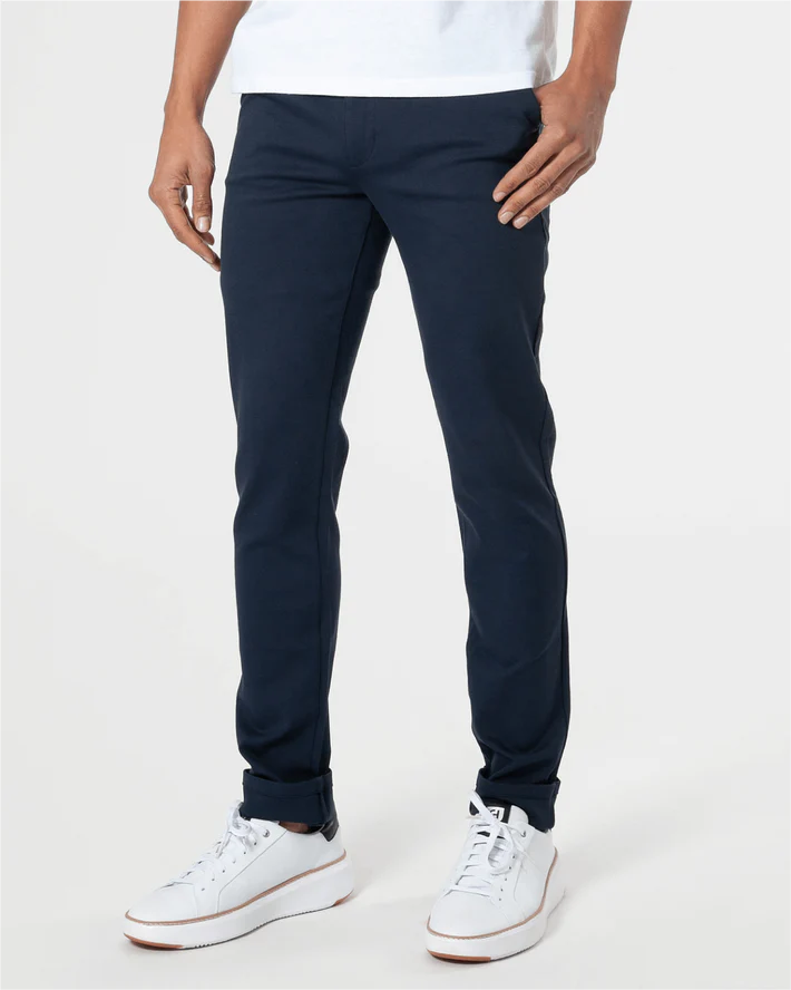 Comfort Knit Chino Pants - Navy