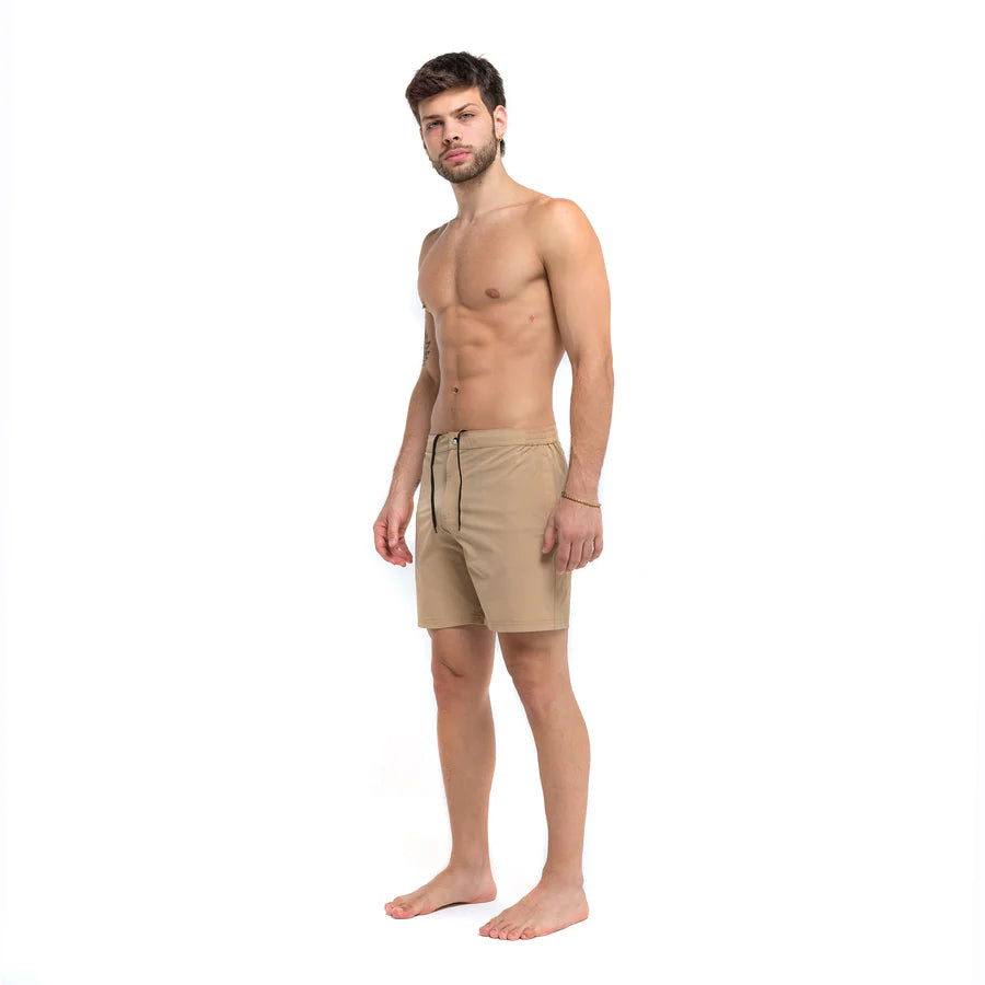 Khaki Persh Short- Bermies