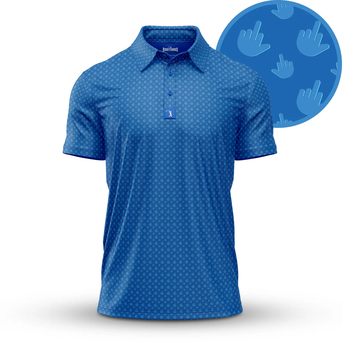 Birdie Finger Polo - Blue Jay