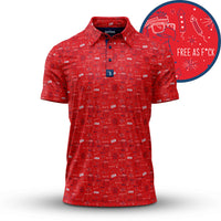 'Merica Polo - Red
