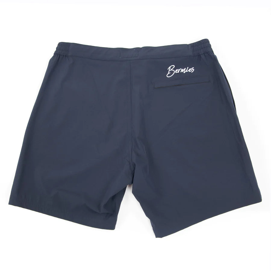 Navy Persh Short- Bermies