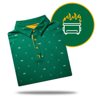 Dumpster Fire Green Polo-Bogey Bros