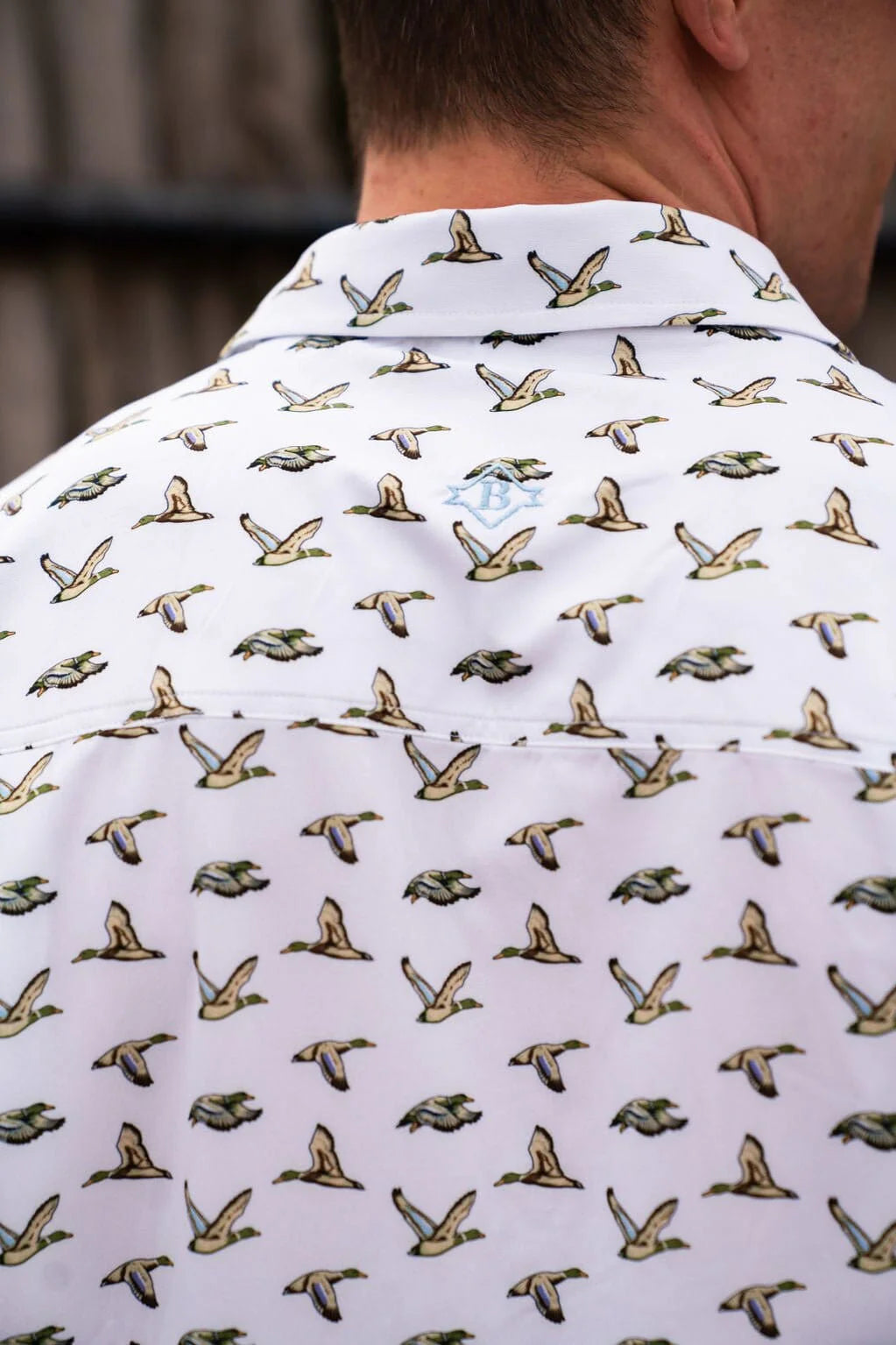 Perf. Button Up- Mallard Ducks- Burlebo