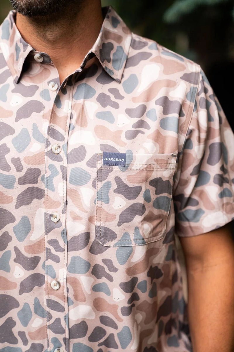 Performance Button Up-Pintail Camo-Burlebo