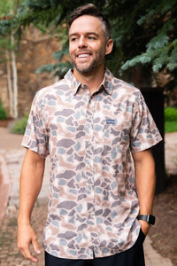 Performance Button Up-Pintail Camo-Burlebo