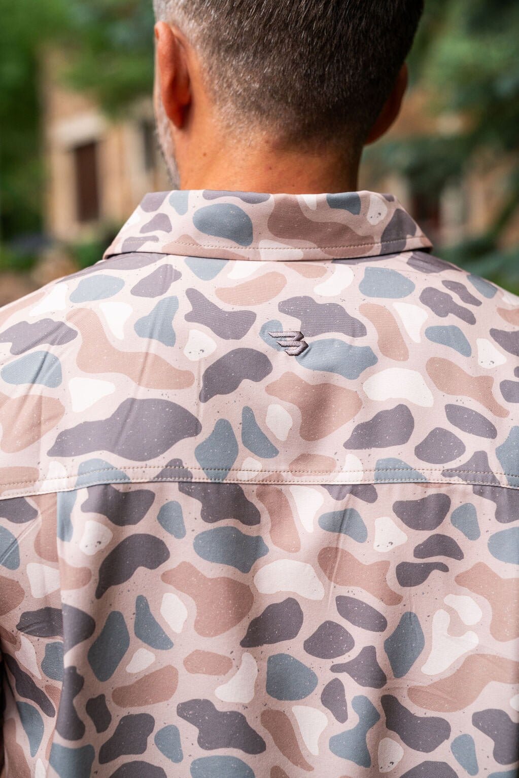 Performance Button Up-Pintail Camo-Burlebo