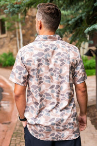 Performance Button Up-Pintail Camo-Burlebo