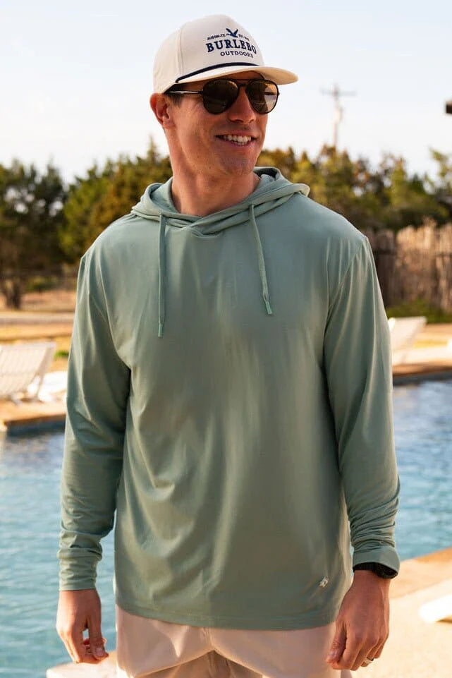 Performance Hoodie- Ocean Swell- Burlebo