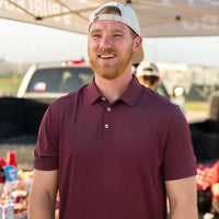 Performance Polo - Heather Maroon