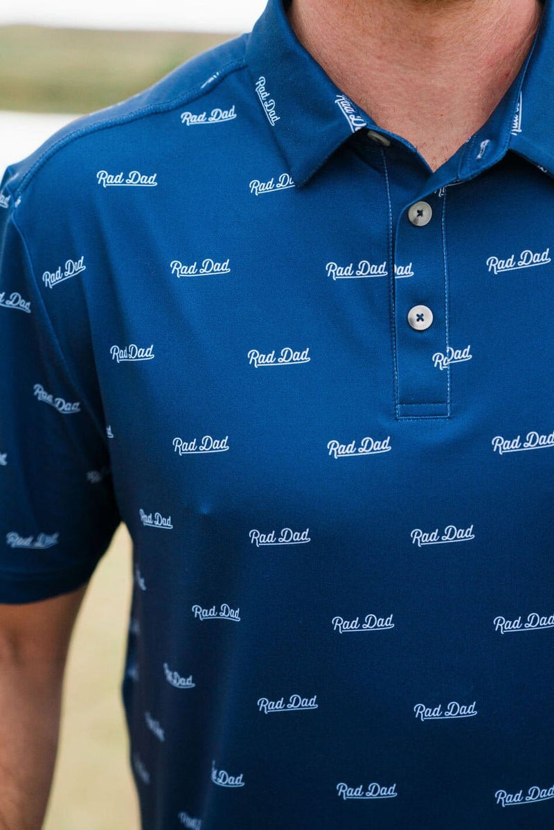 Perf. Polo- Rad Dad Navy- Burlebo