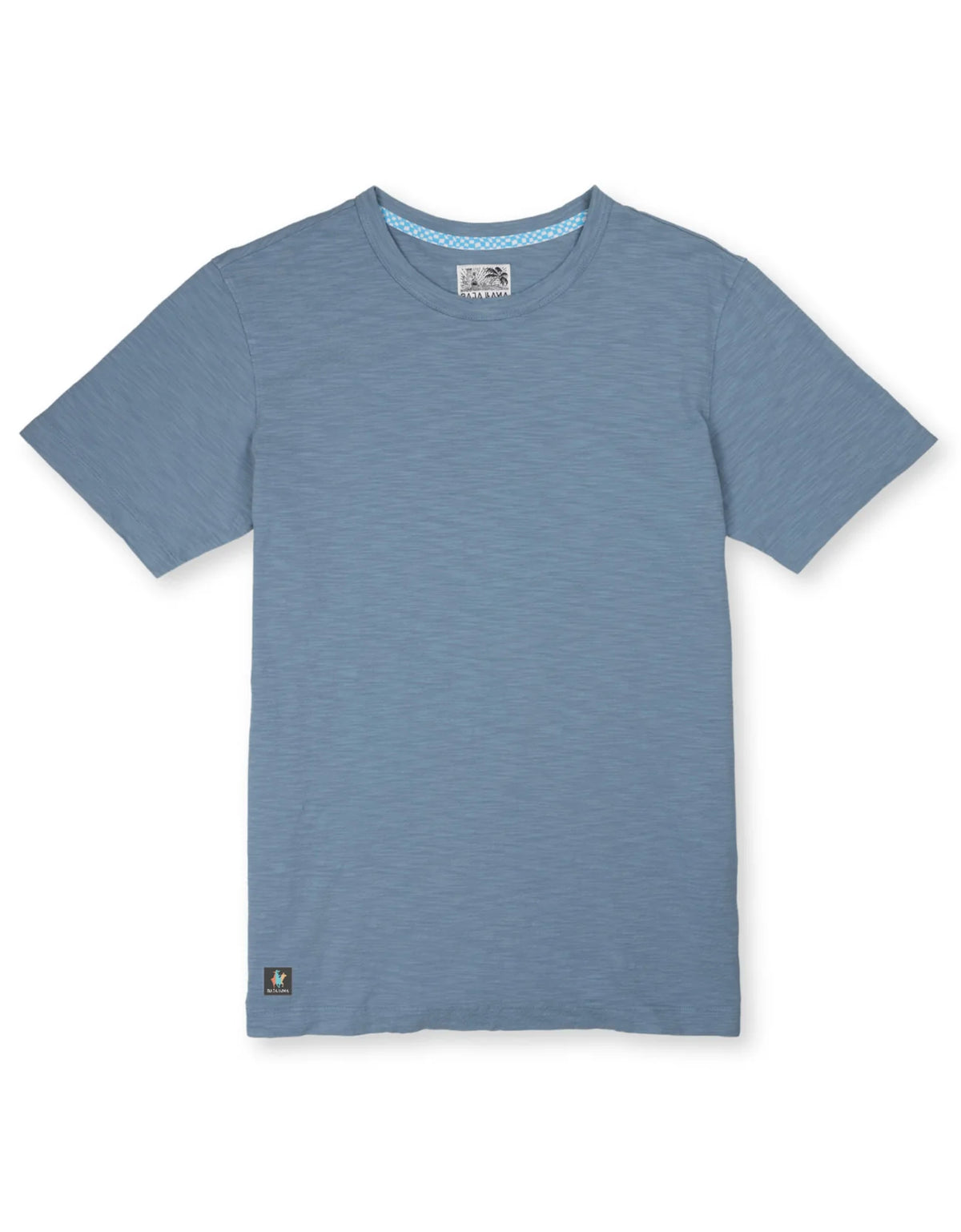 Steel Blue Pima Tee - Baja Llama