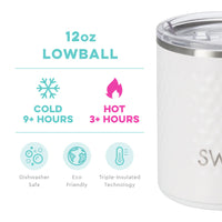 Lowball Tumbler 12 oz - Golf Ball