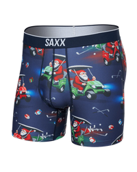 Volt Breathable Mesh Breathable Mesh Boxer Brief 5"-Open Sleigh-Navy- SAXX