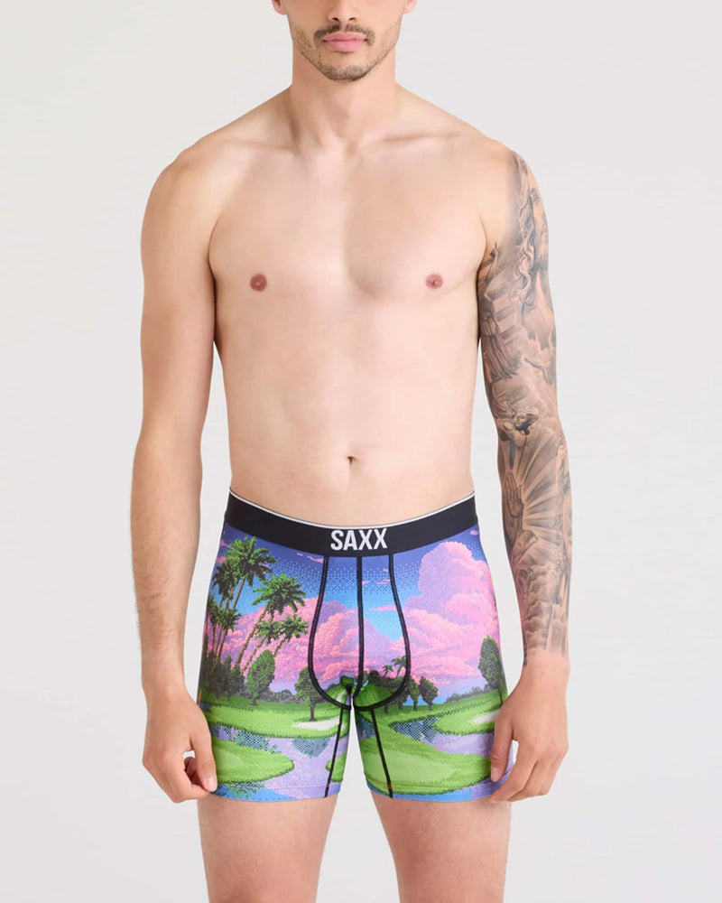 Volt Breathable Mesh Breathable Mesh Boxer Brief 5"- Pixel Paradise- Multi