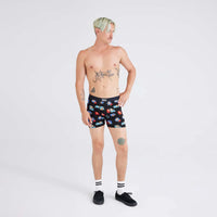 Ultra Super Soft Comfort Blend Boxer Brief 5"-Couch Potato-Black