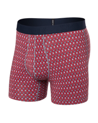 Droptemp® Cooling Cotton Cooling Cotton Boxer Brief 5-Vintage Geo-Red-SAXX