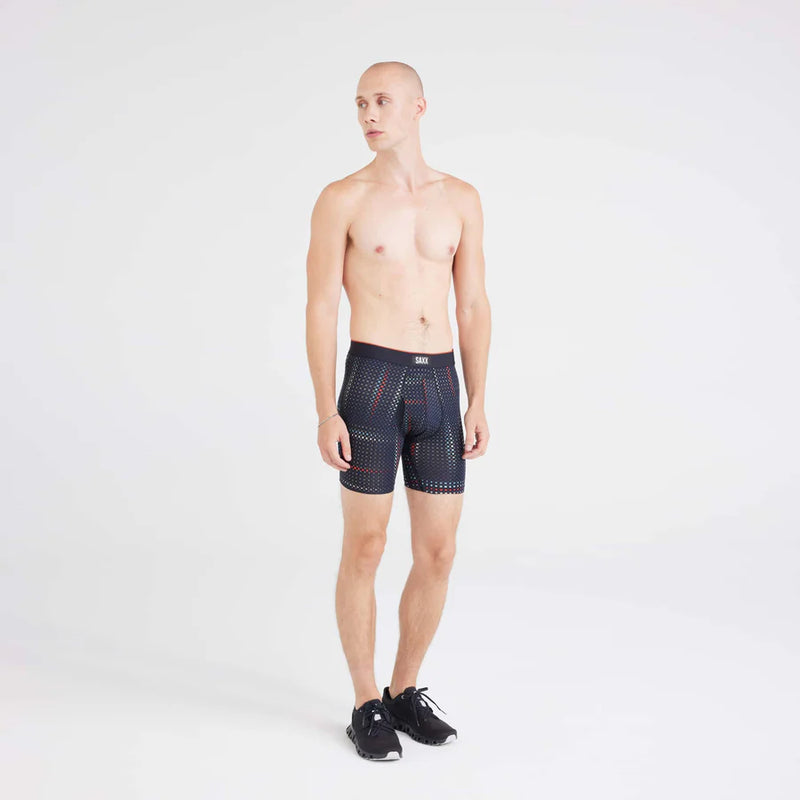 Multi-Sport Performance Boxer Brief 6 -Optic Grid-Black- SAXX