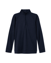 PeakDaze Soft Knit Performance Half Zip/ Maritime Heather SAXX