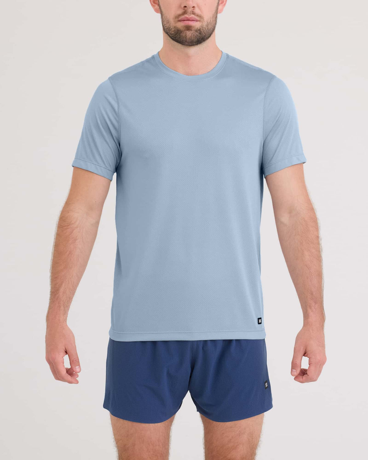 Multi-Sport Perf Tee- Blue Fog