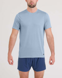 Multi-Sport Perf Tee- Blue Fog
